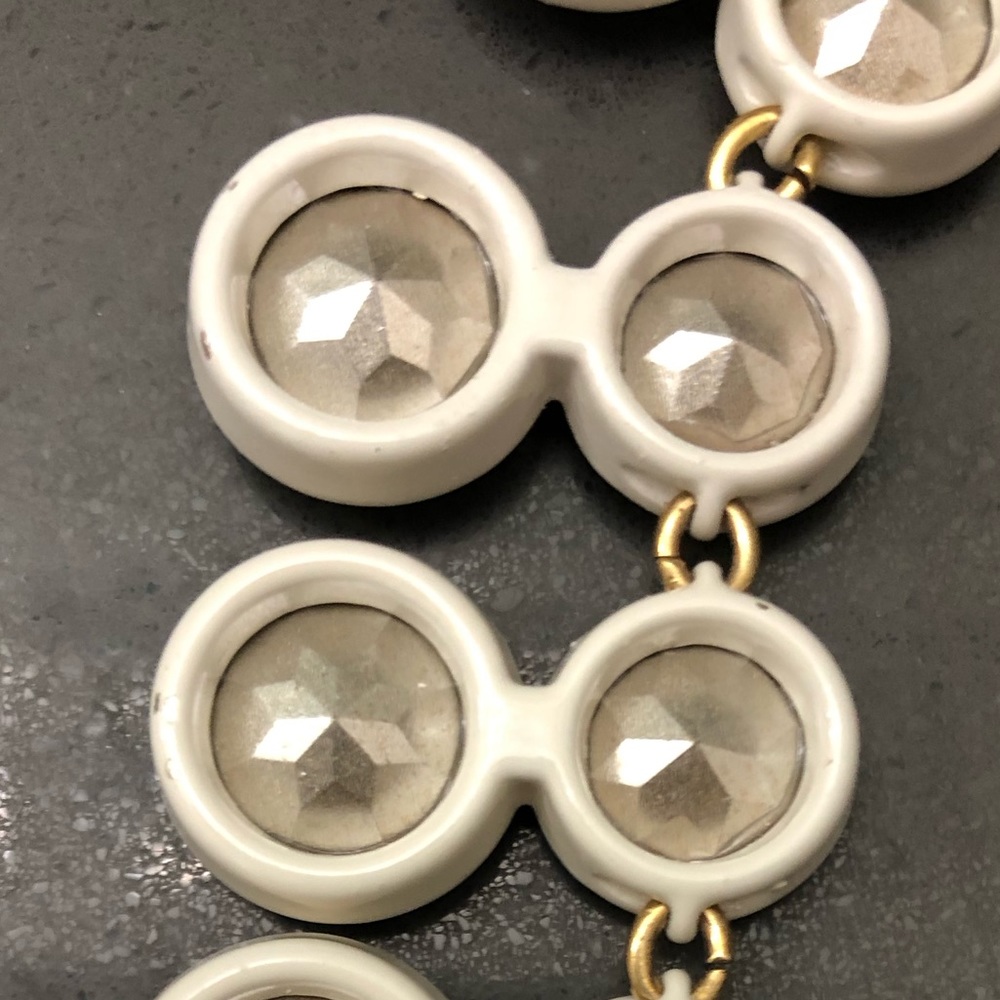 J. Crew Crystal Double Drop Necklace - Picture 8 of 10